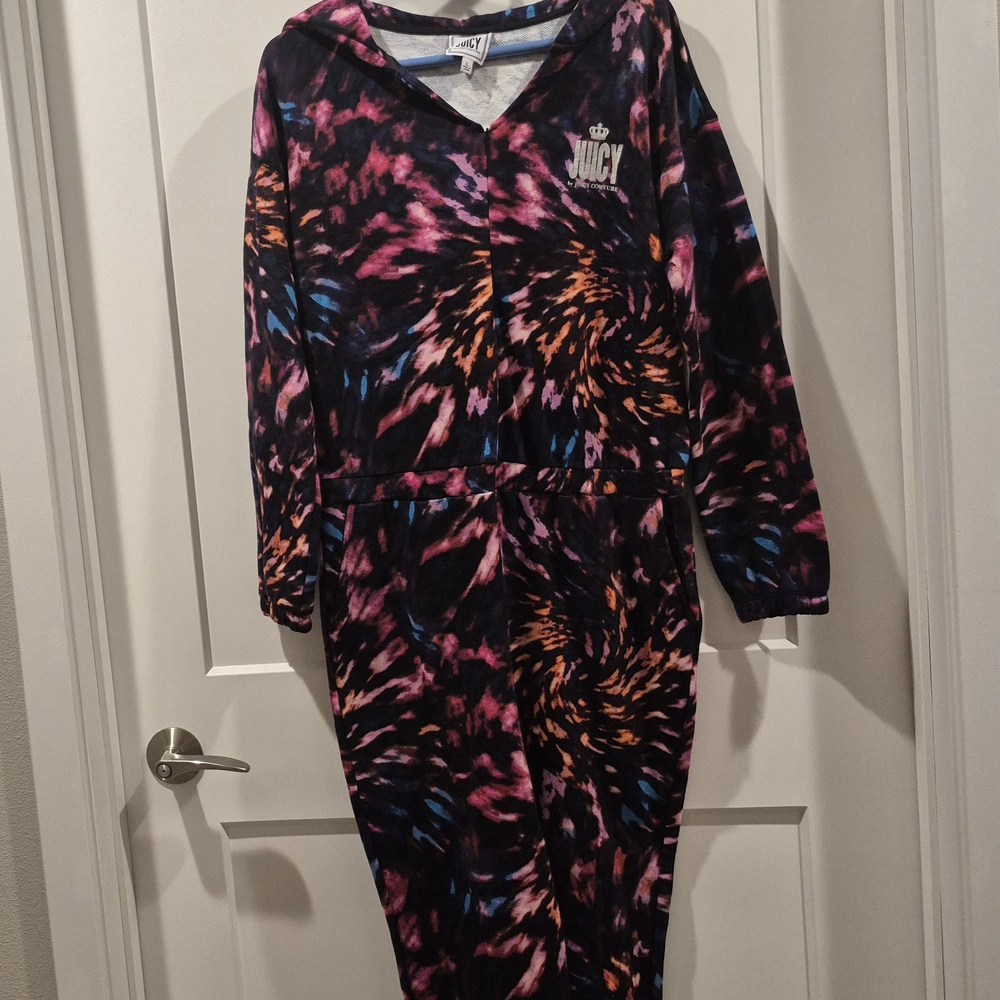 Juicy Couture Long Sleeve Tie-Dye Jumper - Pink, Orange, Blue